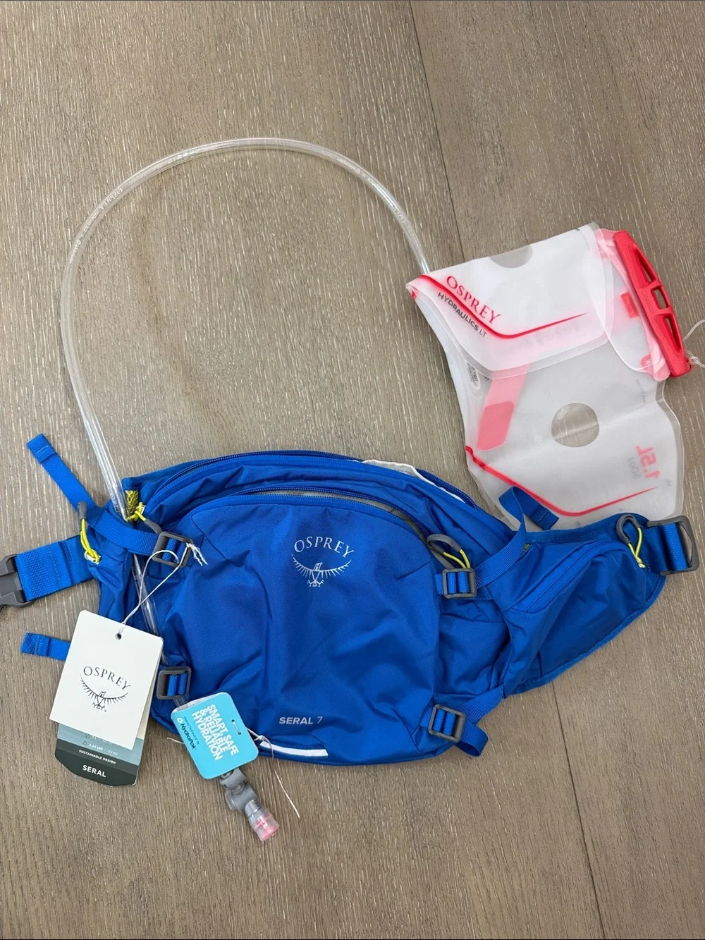 OSPREY Seral 7 Bike Cycling Hydration Lumbar Pack Blue